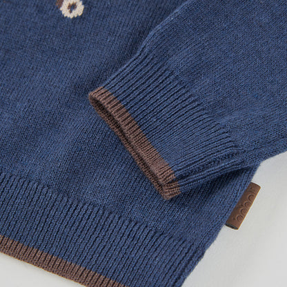 Boboli Boys Deep Blue Pullover Jumper