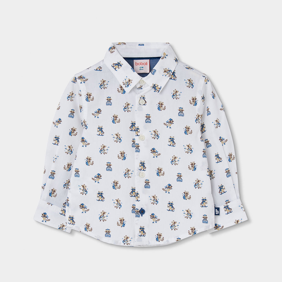 Boboli Boys Poplin Printed Shirt