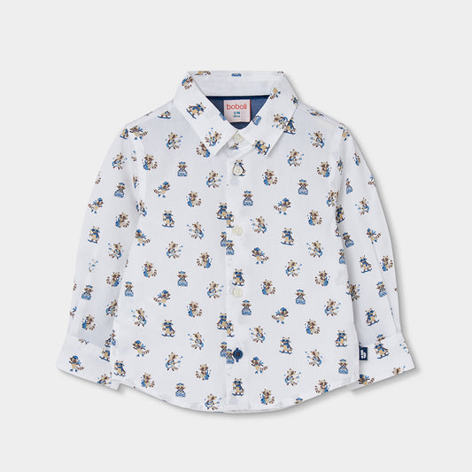 Boboli Boys Poplin Printed Shirt
