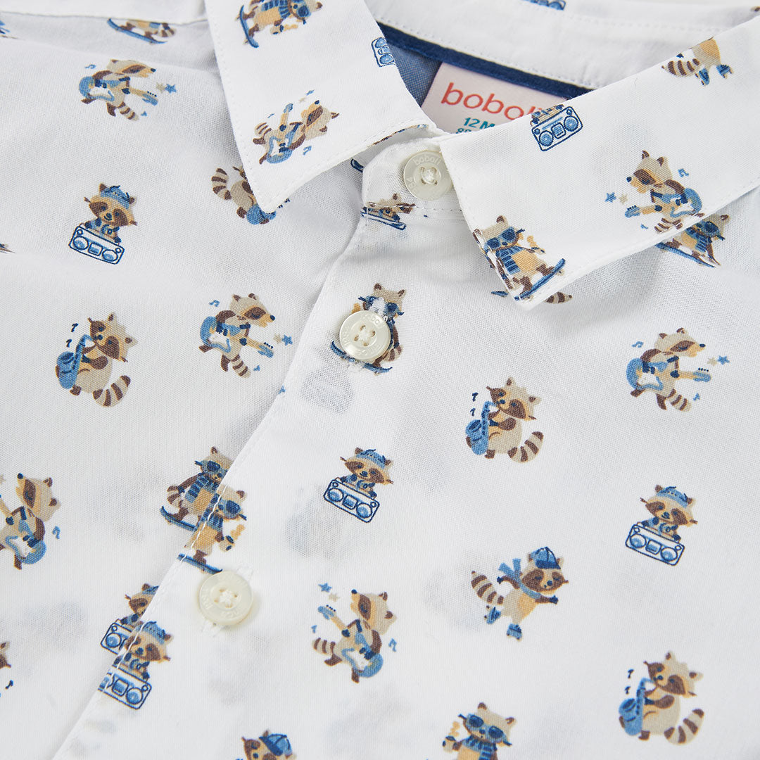 Boboli Boys Poplin Printed Shirt