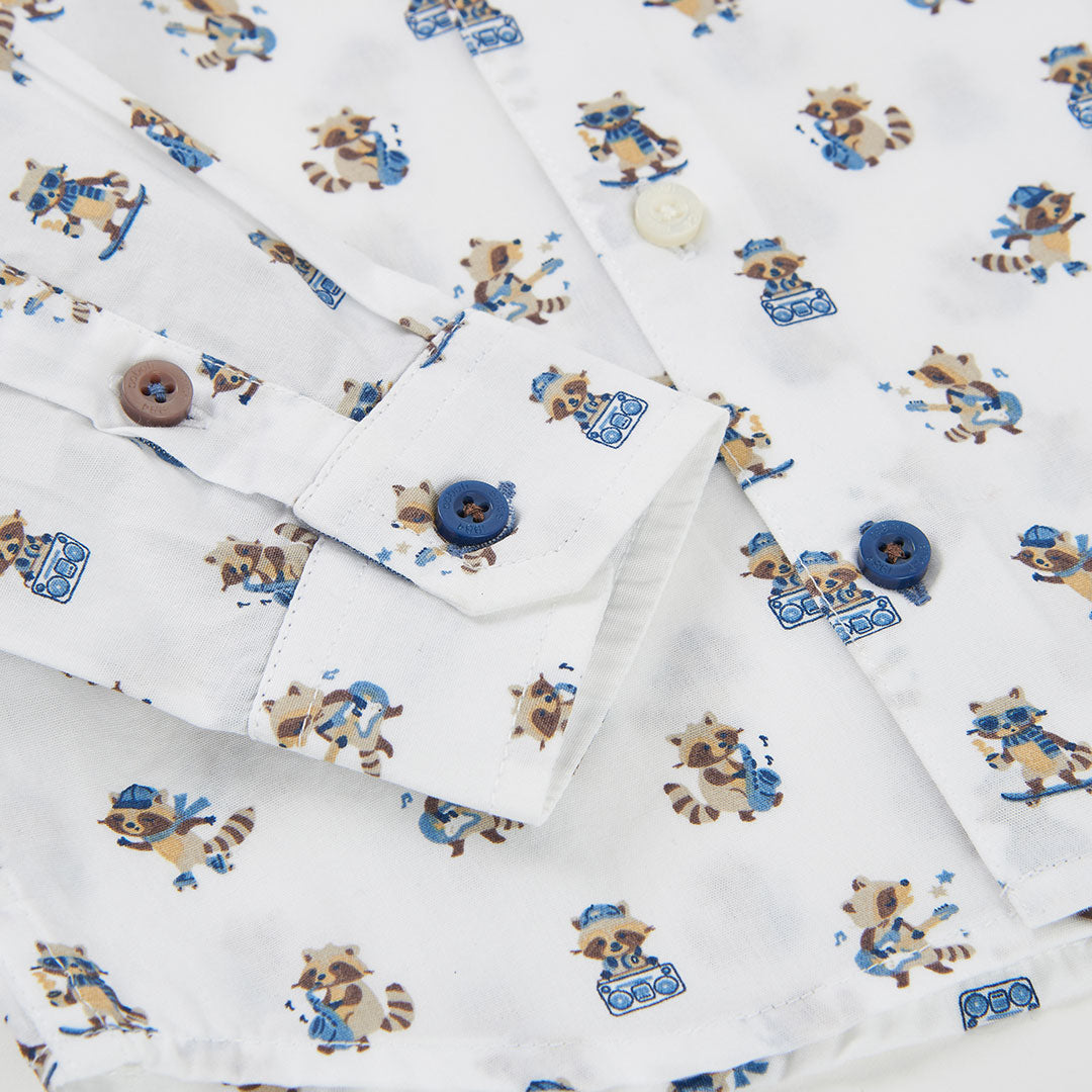 Boboli Boys Poplin Printed Shirt