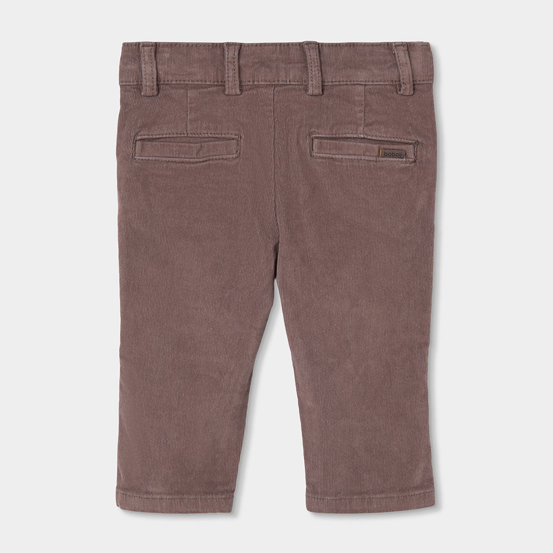 Boboli Boys Taupe Microcorduroy Trousers
