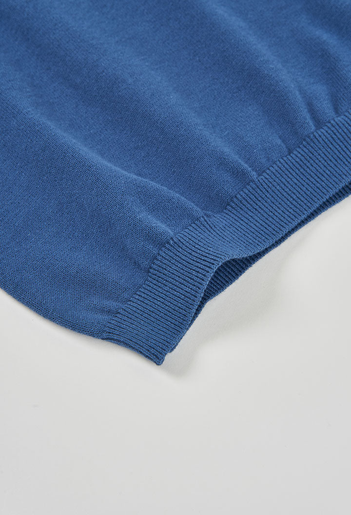 Boboli Boys Arctic Blue Short Sleeve Polo Shirt