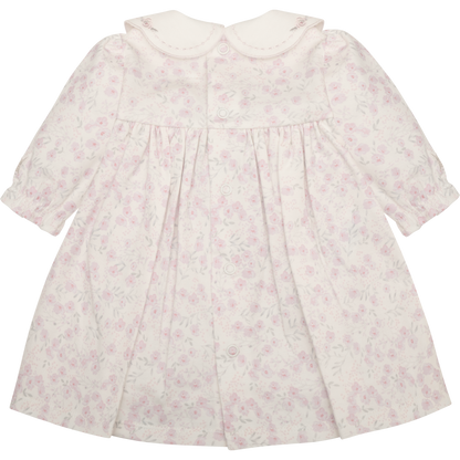 Emile et Rose Baby Girls Pink Floral Print Jersey Dress
