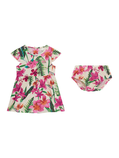 Guess Baby Girls Short Sleeve Floral Dress Set