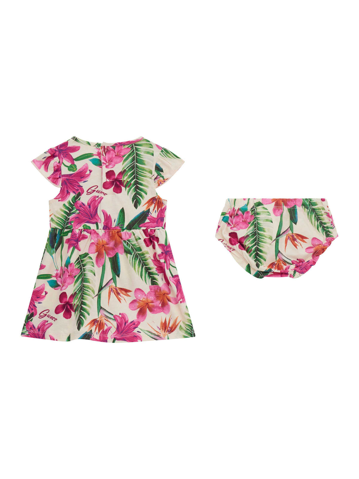 Guess Baby Girls Short Sleeve Floral Dress Set