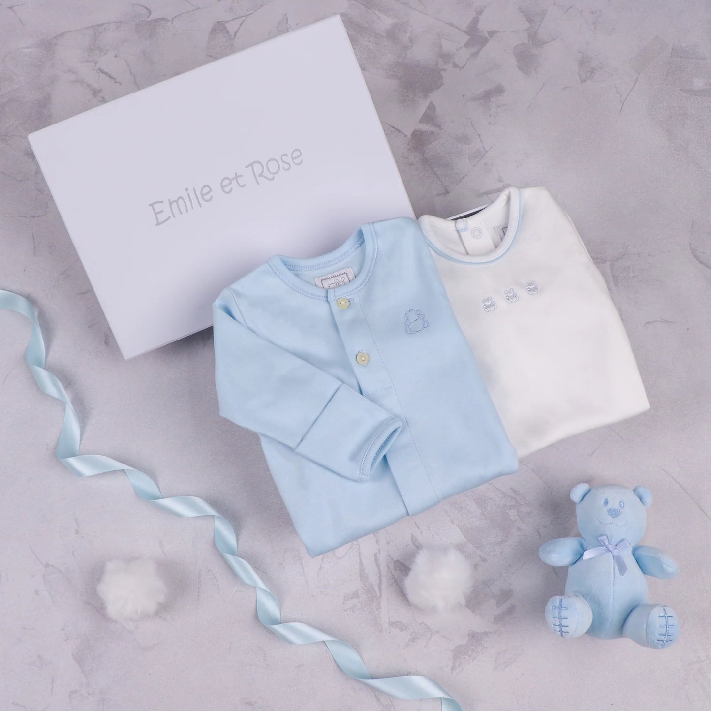 Emile et Rose Truman Blue Baby Boys Gift Set