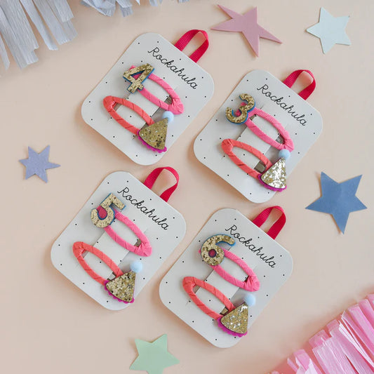 Rockahula 4th Birthday Hair Clips