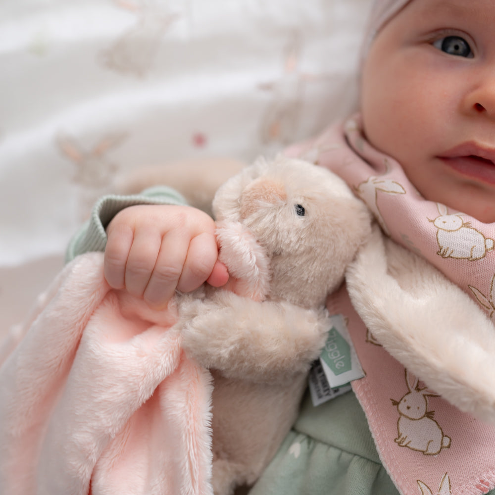 Ziggle Baby Girls Bunny Comforter Blanket