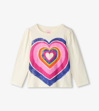 Hatley Girls Layered Hearts Longsleeve T-Shirt