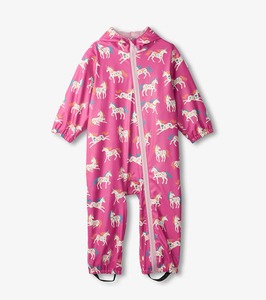 Hatley Baby Girl Unicorn Rain All In One