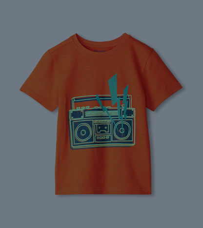 Hatley Boy Jukebox Glow In The Dark Tee