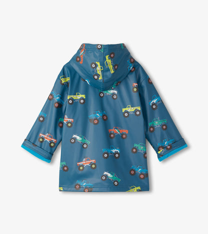 Hatley Boys Blue Monster Truck Raincoat