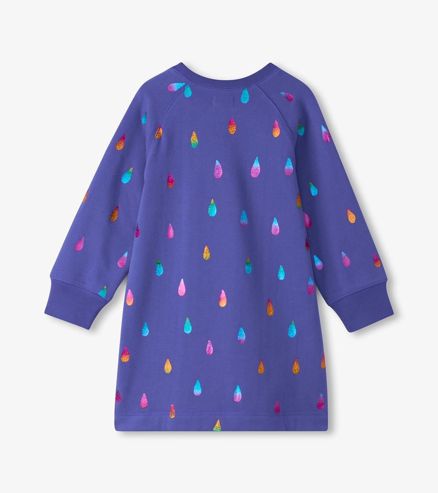 Hatley Girls Rainbow Raindrops Sweatshirt Dress