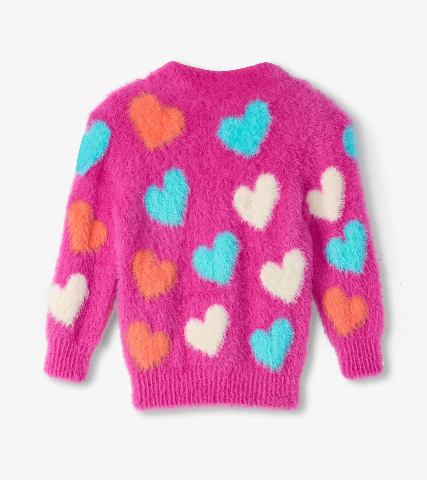 Hatley Girls Jumbo Hearts Boucle Cardigan