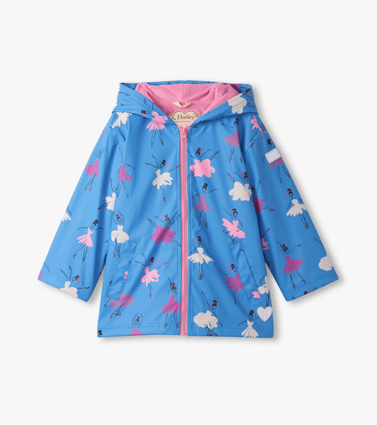 Hatley Girls Ballet School Colour Changing Rain Coat