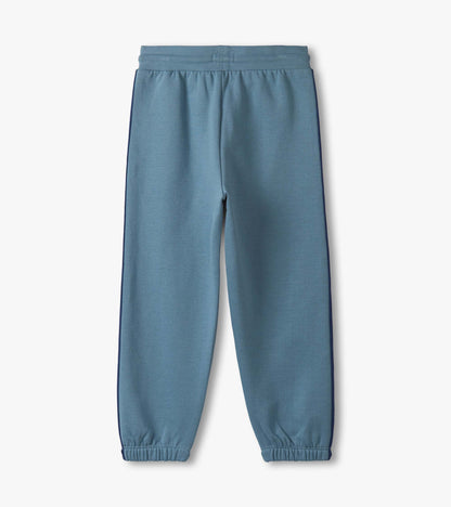 Hatley Boys Blue Tracksuit Bottoms with Side Taping
