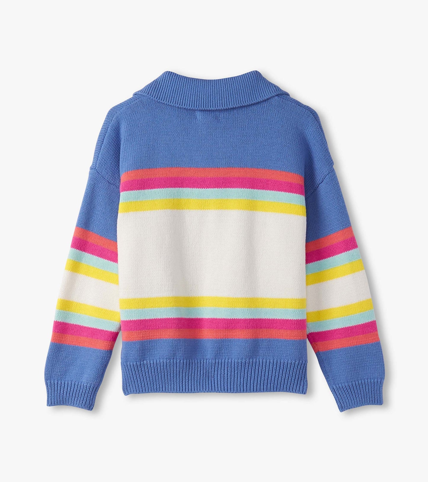 Hatley Girls Royal Colourblock Collar Sweater