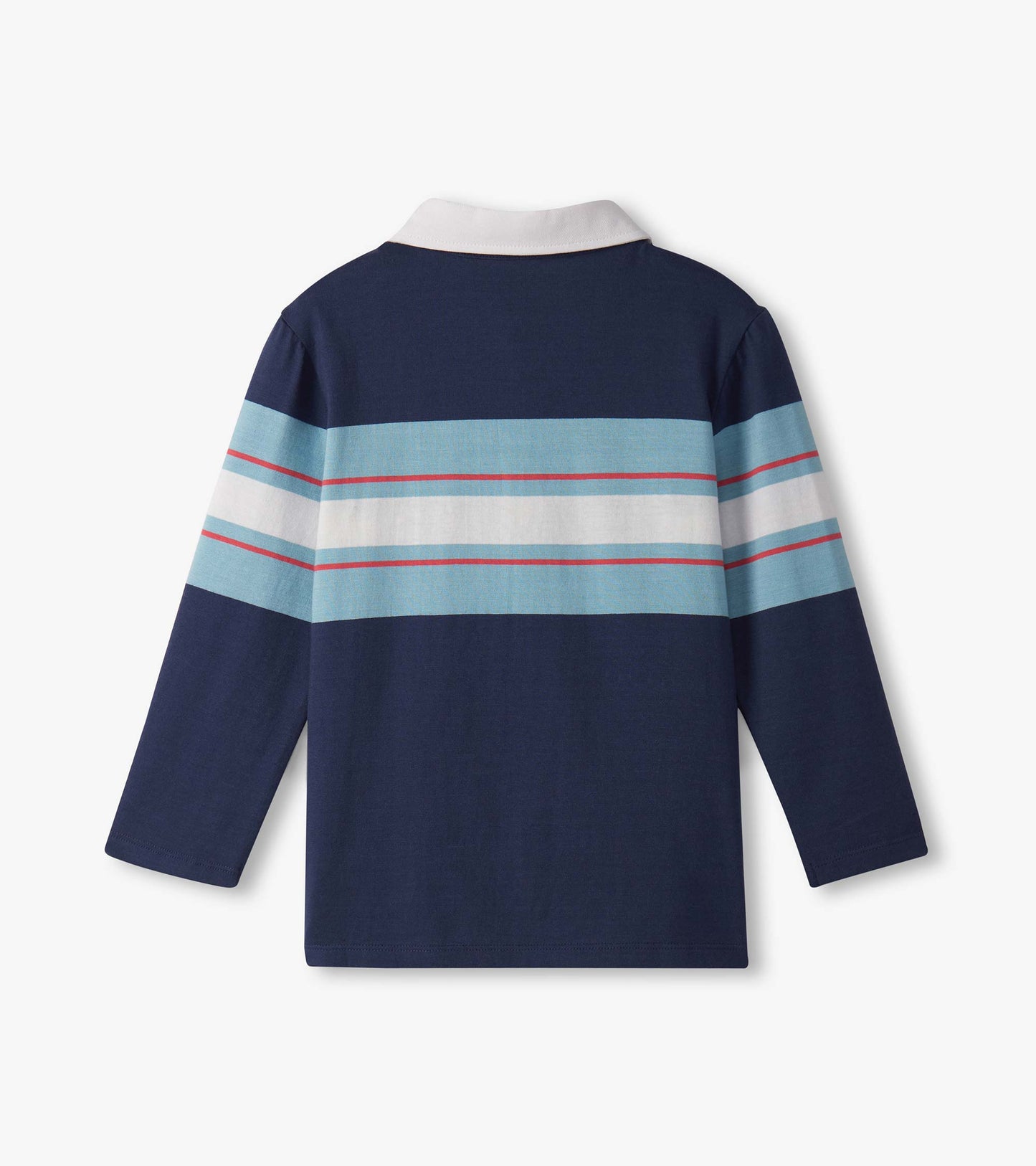 Hatley Boy Blue Stripes Rugby Polo