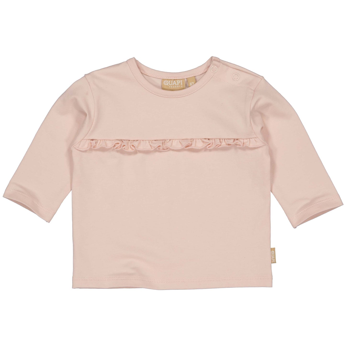 Quapi Baby Girls Light Pink Ruffle Top and Leggings Set