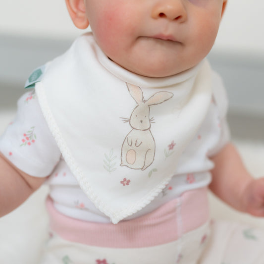 Ziggle Baby Girls Bunny Bib