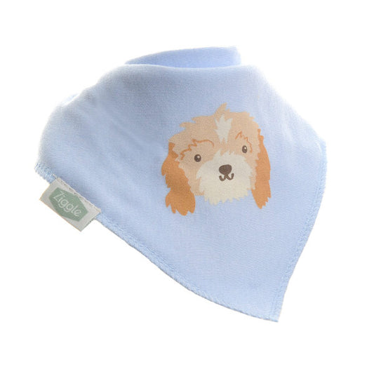 Ziggle Baby Boys Cockapoo Puppy Bib