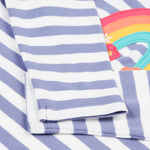 Frugi Baby Girls Easy On Stripe Rainbow Top