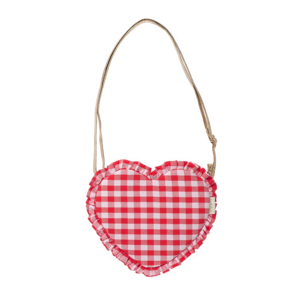 Rockahula Girls Gingham Ruffle Love Heart Bag
