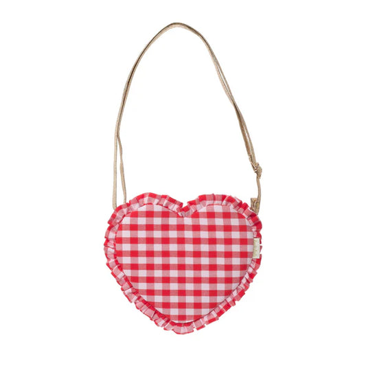 Rockahula Girls Gingham Ruffle Love Heart Bag