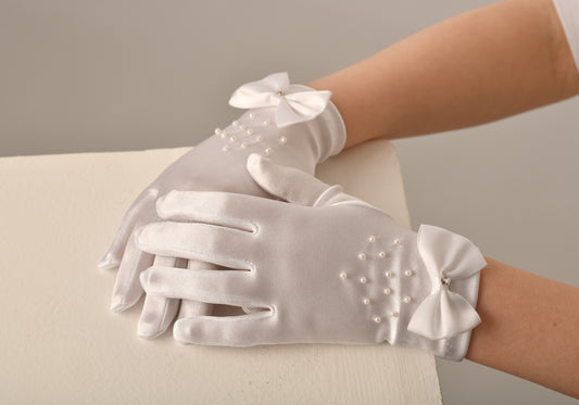 Sweetiepie Bow Detail Holy Communion Glove