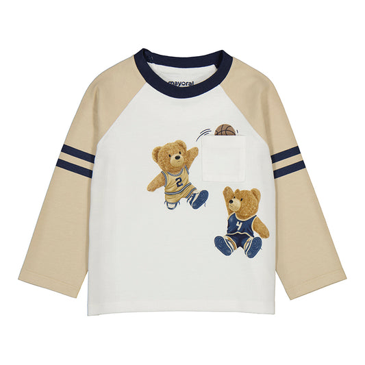 Mayoral Baby Boys Latte Long Sleeve Top