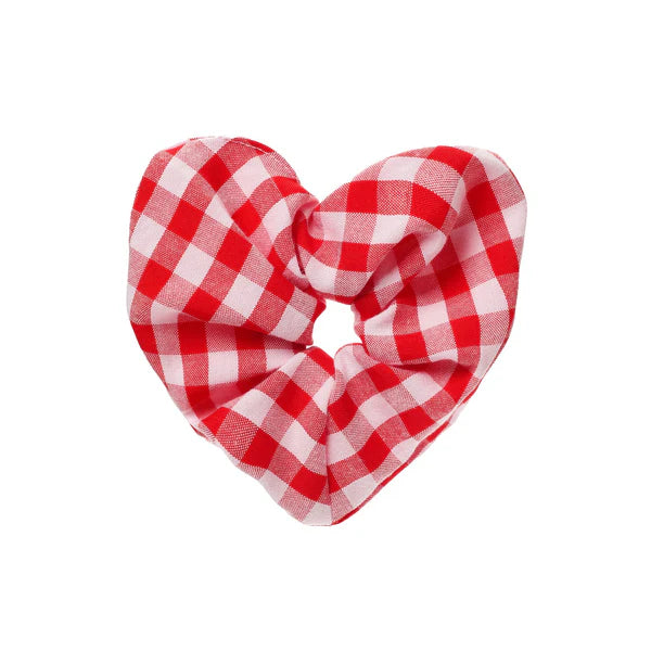 Rockahula Girls Gingham Love Heart Scrunchie