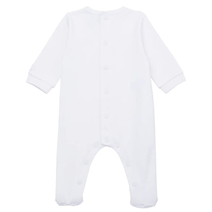 Emile et Rose Heath White Unisex Babygrow and Hat