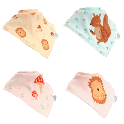 Ziggle Baby Girls Woodland Bib Set