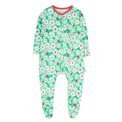 Frugi Baby Girl Busy Bugs Babygrow