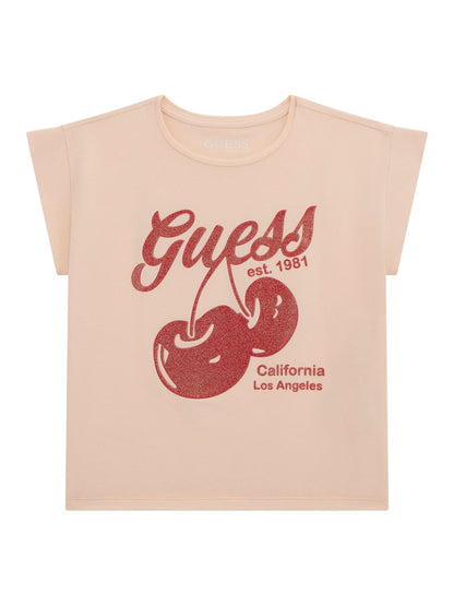 Guess Girls Midi Short Sleeve Retro T-Shirt