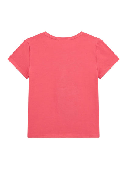 Guess Girls Juicy Pink Retro Short Sleeve T-Shirt