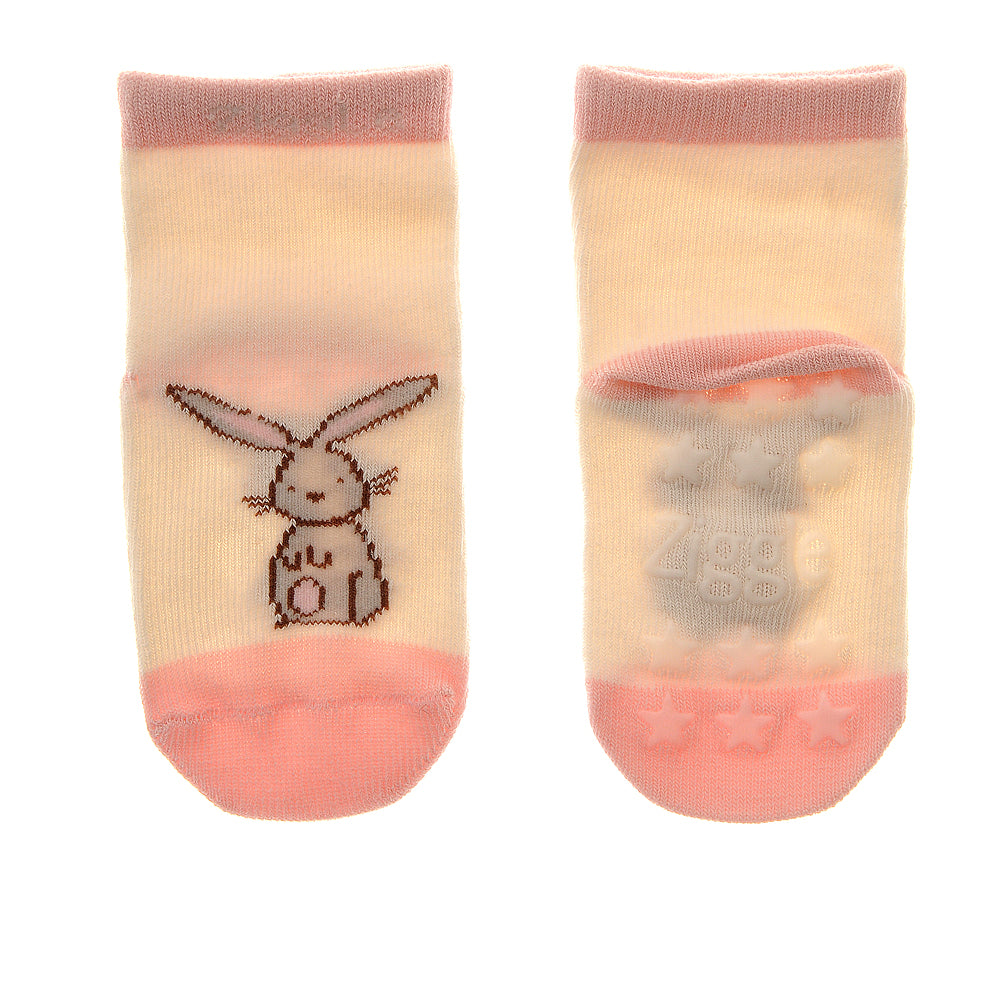 Ziggle Baby Girls Bunny Leggings & Socks Set