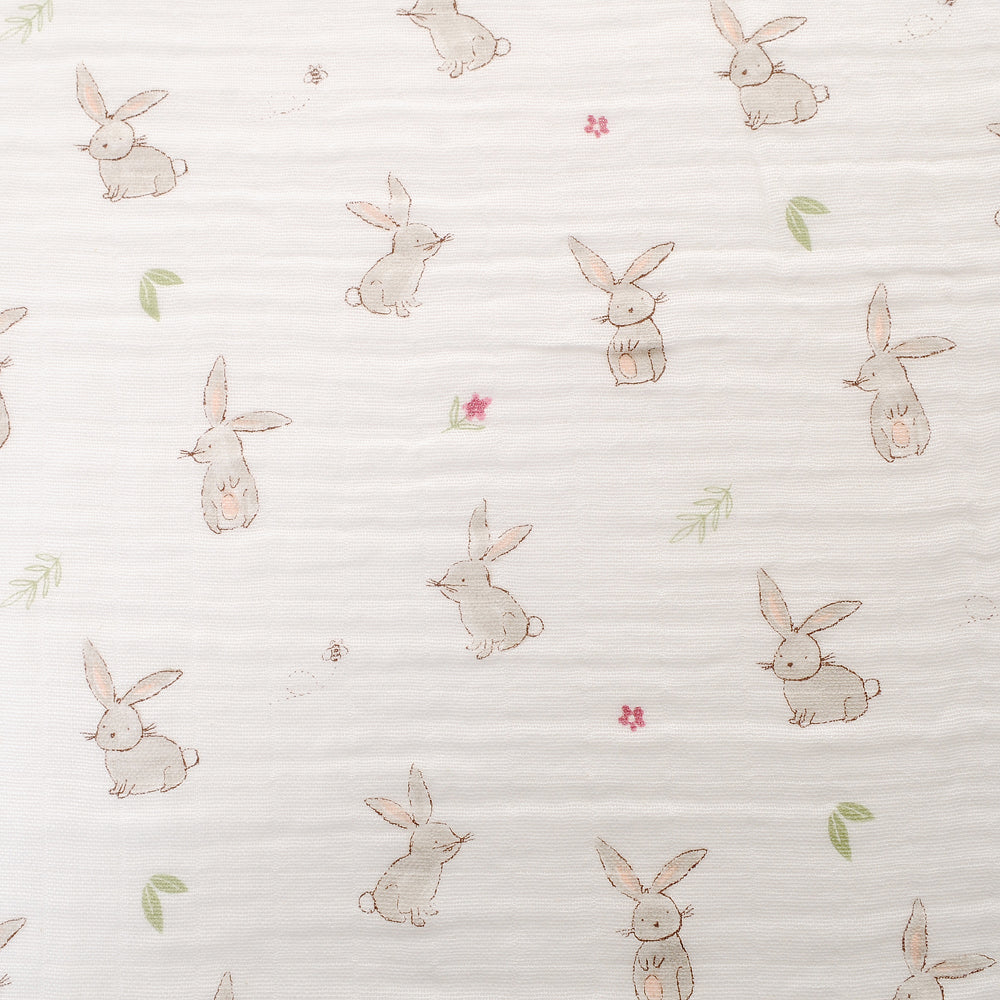 Ziggle Baby Girls Bunnies Washcloths Set
