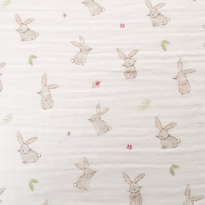 Ziggle Baby Girls Bunnies Washcloths Set