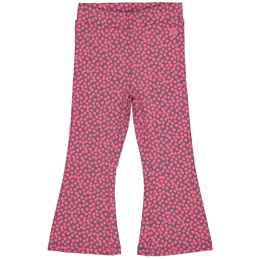 Quapi Girls Hot Pink Dot Flares