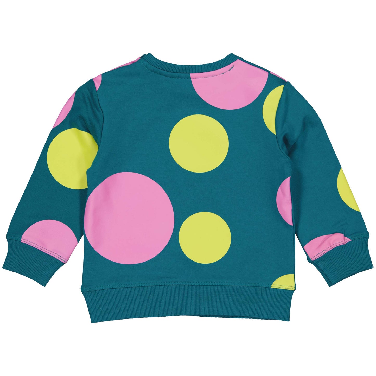 Quapi Girls Blue Multi Dot Sweater and skirt set