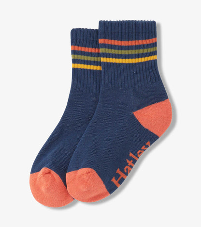 Hatley Boys Ensign Blue Crew Socks