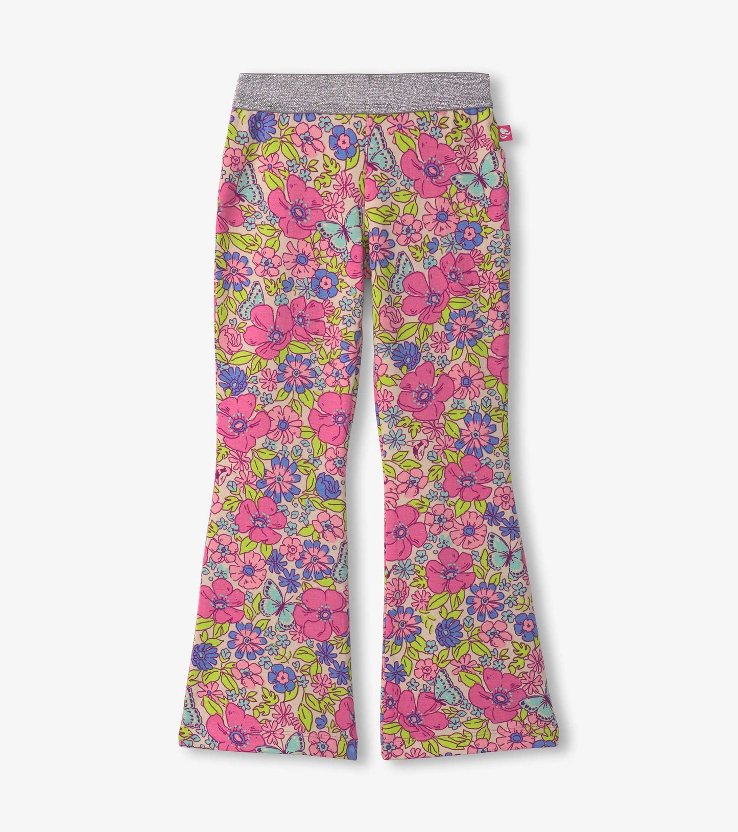 Hatley Girls Groovy Flowers Stretch Bell Bottoms