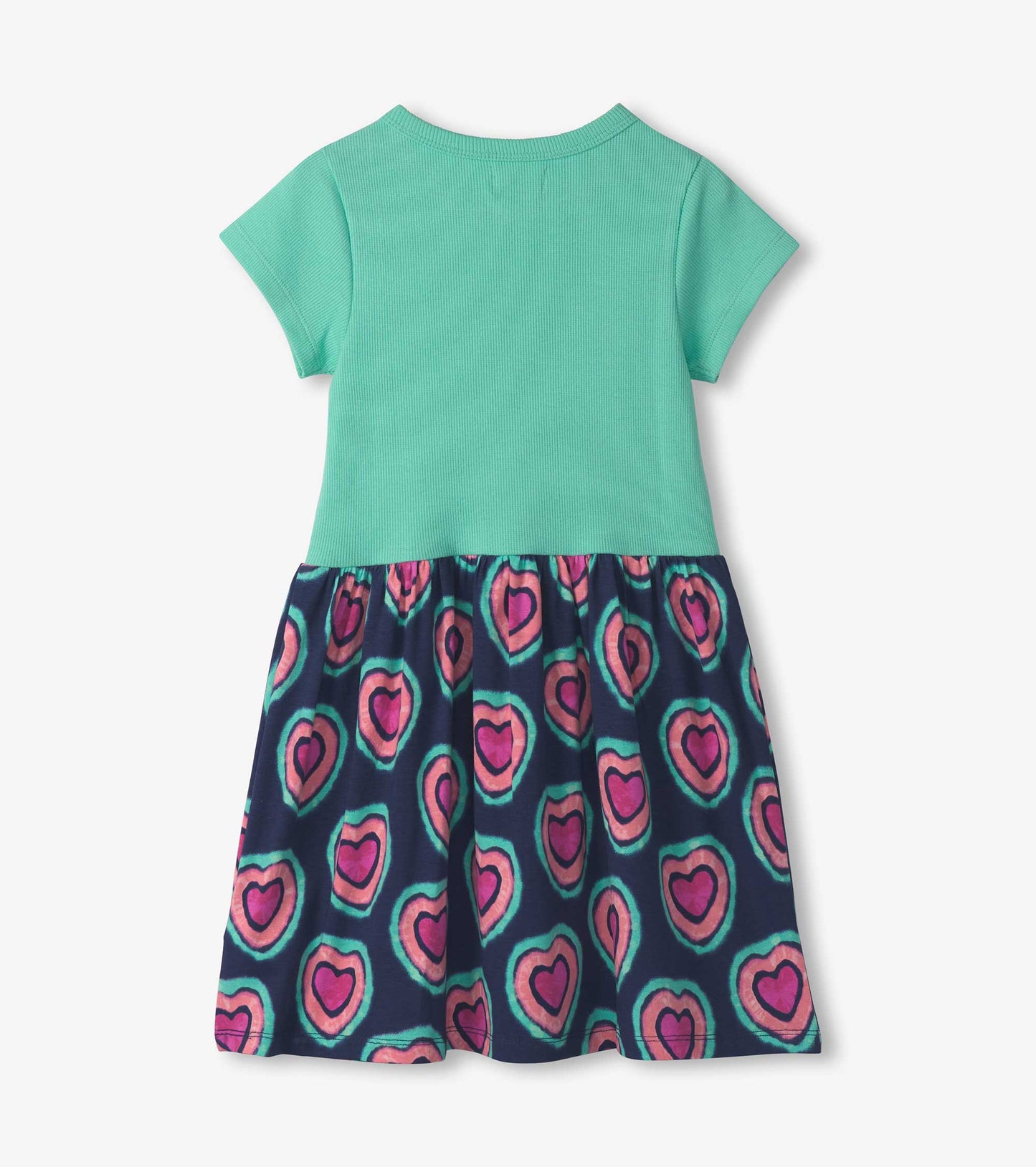 Hatley Glowing Hearts Mixed Fabric Dress