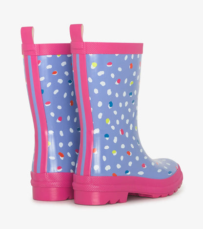 Hatley Girls Lots Of Dots Shiny Rain Boots