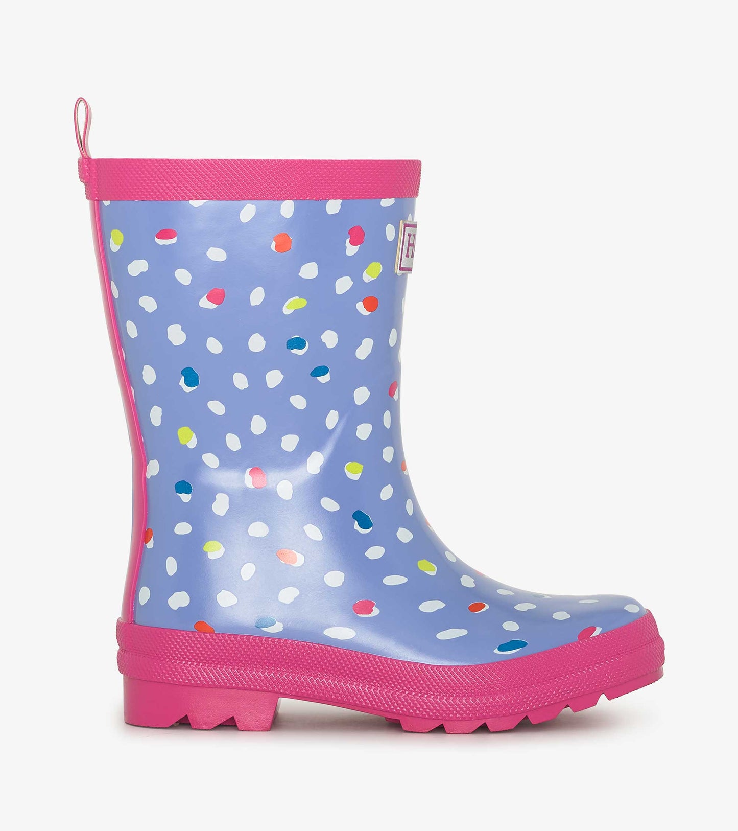 Hatley Girls Lots Of Dots Shiny Rain Boots