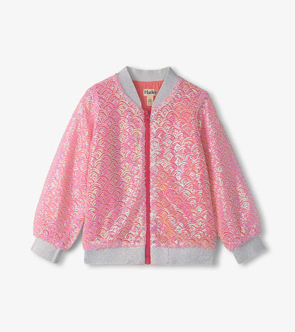 Hatley Girls Pearl Mermaid Sequins Bomber Jacket