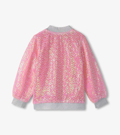 Hatley Girls Pearl Mermaid Sequins Bomber Jacket