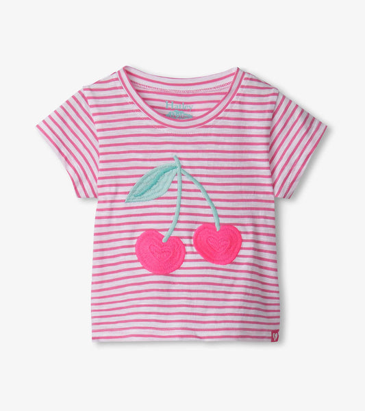 Hatley Baby Girls Cherry Stripes Tee